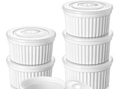 $10.99 – Save 50% on 6-Pack Porcelain Ramekins with Lids – Only ! 6-pack of white porcelain ramekins with lids