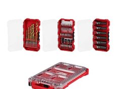 $54.00 – 60-Piece Bit Set with Titanium Drill Bits and 3/8 Deep Impact Sockets – Perfect for DIY Enthusiasts 60-piece bit set with titanium drill bits and 3/8 deep impact sockets in a PACKOUT case