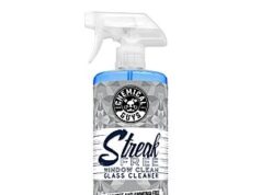 $8.99 – Chemical Guys Streak-Free Window Cleaner – Ammonia-Free Glass Cleaner for Crystal Clear Clarity Chemical Guys Streak-Free Window Cleaner bottle on a car window