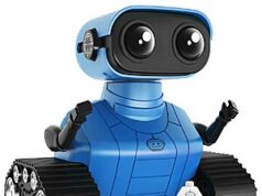 $11.49 – Hamourd Rechargeable Remote Control Emo Robot Toy w/ LED Eyes + Free Shipping w/ Prime or on $35+ Hamourd Rechargeable Remote Control Emo Robot Toy in blue with LED eyes