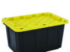 $6.99 – TITLE: 27-Gallon Black Industrial Storage Tote with Snap-On Lid, + 11% rebate, Menard’s 27-Gallon Black Industrial Storage Tote at Menard's
