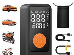 $14.78 – BEVA 150PSI Cordless Tire Inflator with Digital Pressure Gauge & LED Light beva 150psi cordless tire product image