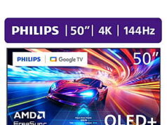$258.00 – Philips 50″ Class 144Hz QLED+ 4K UltraHD (2160p) Google + Gaming Smart TV (50PUG7675/F7)~$258 @ Walmart~Free Shipping! Philips 50PUG7675/F7 4K UltraHD TV