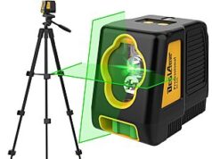 $24.99 – 100′ DegLasers Rechargeable Self Leveling Green Cross Line Laser Level w/ Tripod & More + Free Shipping w/ Prime or on $35+ 100' DegLasers Rechargeable Self Leveling Green Cross Line Laser Level with Tripod