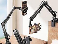 $14.81 – Lisen Carbon Steel Adjustable Phone Holder Desk Mount + Free Shipping w/ Prime or on $35+ Lisen Carbon Steel Adjustable Phone Holder Desk Mount + Free Shipping w/ Prime or on +