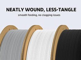 ELEGOO PLA+ Grey Filament for 3D Printer