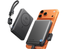 INIU 10000mAh Power Bank with MagSafe and USB-C cables