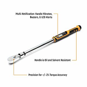 GEARWRENCH Electronic Torque Wrench Deal 1/2" GEARWRENCH Electronic Torque Wrench (30-340 Nm; 85077)