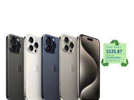 Refurb/Very Good: Apple iPhone 15 Pro Max Unlocked Smartphone