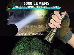 $36.29 – Wurkkos TS23 Tactical Flashlight, 5000 Lumens Wurkkos TS23 tactical flashlight in black