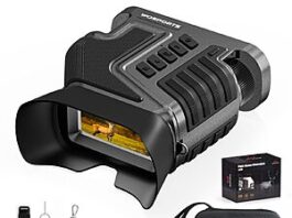 WOSPORTS 4K Night Vision Goggles with 3 inch screen