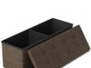 $24.99 – 43″ GLAXYFUR Folding Storage Ottoman Bench (Holds up to 660 lb) + Free Shipping w/ Prime or on $35+ 43" GLAXYFUR Folding Storage Ottoman Bench in brown/light grey