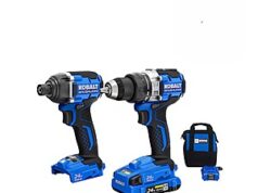 $99.00 – Kobalt 24-volt 2-Tool Brushless Power Tool Combo Kit with Soft Case (1-Battery Included and Charger Included) $99 Kobalt 24-volt 2-Tool Brushless Power Tool Combo Kit with Soft Case