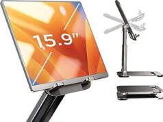 $7.99 – LISEN Foldable Tablet Stand Holder (Black, up to 15.9″) + Free Shipping w/ Prime or on $35+ LISEN Foldable Tablet Stand Holder (Black, up to 15.9") + Free Shipping w/ Prime or on +