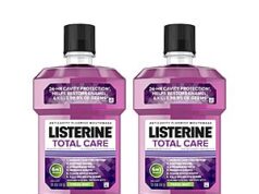 $10.37 – 2-Pack 1-Liter Listerine Total Care Anticavity Fluoride Mouthwash (Fresh Mint) w/ S&S + Free Shipping w/ Prime or on $35+ Two bottles of Listerine Total Care Anticavity Fluoride Mouthwash (Fresh Mint) on Amazon