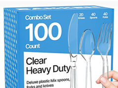 $6.45 – Disposable Cutlery Combo Set: 100-Piece & More + Free Shipping w/ Prime or on $35+ Disposable Cutlery Combo Set on Amazon