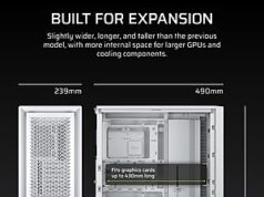 $57.86 – YMMV CORSAIR 4000D RS Frame Modular Mid-Tower ATX PC Case (White) ymmv corsair 4000d frame product image