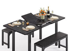 $124.99 – 6-Person Ebern Designs Dining Set w/ Extending Table + Free Shipping 6-Person Ebern Designs Dining Set w/ Extending Table + Free Shipping