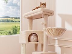 $39.73 – Gardner Pet 41″ Cat Tree Tower for Medium & Large Cats (Various Colors) Gardner Pet 41" Cat Tree Tower in various colors
