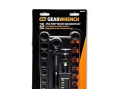 $36.97 – 25-Pc GEARWRENCH 3/8″ Drive Pass-Thru Ratchet & Socket Set + Free Shipping 25pc gearwrench drive passthru product image