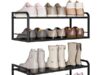 $15.99 – 2-Pack 2-Tier Nanagiftree Carbon Steel Wall Mount Shoe Racks (White or Black) + Free Shipping w/ Prime or on $35+ 2-Pack 2-Tier Nanagiftree Carbon Steel Wall Mount Shoe Racks