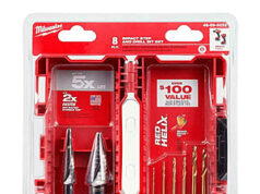 $40.50 – Milwaukee 48-89-9252 SHOCKWAVE Impact-Duty Titanium Step Bit Set (8-Piece) $40.5 Milwaukee SHOCKWAVE Titanium Step Bit Set