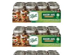 $22.39 – 36-Pack 8-Oz Ball Regular Mouth Glass Mason Jars w/ Lids & Bands ($0.62/each) + Free Shipping w/ Prime or on $35+ 36-Pack 8-Oz Ball Regular Mouth Glass Mason Jars with Lids and Bands