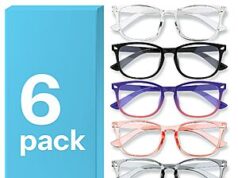$11.98 – MIGSIR 6 Pack Blue Light Blocking Glasses for Women Men – Stylish Computer & Gaming Glasses, Fashion Square Frame Eyewear MIGSIR Blue Light Blocking Glasses Pack