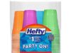 $7.97 – 100-Count 16-Oz Hefty Party On Disposable Plastic Cups (Assorted Colors) w/ S&S + Free Shipping 100-Count Hefty Party On Disposable Plastic Cups Assorted Colors