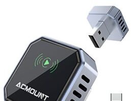 2-in-1 Acmount Wireless CarPlay & Android Auto Adapter