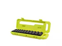 $27.97 – RYOBI 1/2 in Metric Deep Impact Socket Set (11-Piece) RYOBI 1/2 in Metric Deep Impact Socket Set (11-Piece)