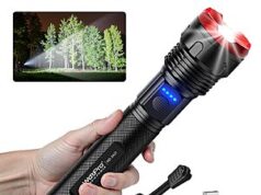 $9.99 – WdtPro Rechargeable LED Flashlight w/ 5 Modes & Type-C Charging + Free Shipping w/ Prime or on $35+ WdtPro Rechargeable LED Flashlight with Type-C Charging