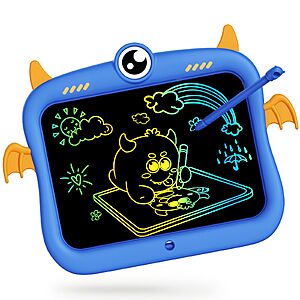TEKFUN Toddler Drawing Pad Deal 8.5" TEKFUN Toddler Toys Drawing Pad in Blue, Pink, or Purple