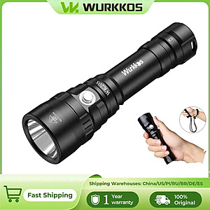 Wurkkos WK20S Flashlight Deal Wurkkos WK20S IPX8 Waterproof SST40 Rechargeable Diving Flashlight