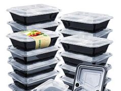 $9.59 – 20-Pack 36-Ounce Enther 3-Compartment Meal Prep Containers w/ Removable Insert Trays + Free Shipping w/ Prime or on $35+ 20-Pack Enther Meal Prep Containers with Removable Insert Trays