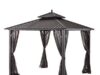 $498.00 – 10′ x 10′ Hampton Bay Holden Hard Top Galvanized Steel Gazebo w/ Zippered Mosquito Netting $498 + Free Shipping 10' x 10' Hampton Bay Holden Hard Top Galvanized Steel Gazebo w/ Zippered Mosquito Netting