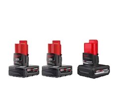 $139.00 – Milwaukee M12 XC 4.0 Ah Battery Pack (2-Pack) with 5.0 Ah XC High Output Battery Pack Lithium-Ion $139 Milwaukee M12 XC 4.0 Ah and 5.0 Ah battery packs
