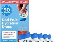 $7.34 – 5-Pack Stur Electrolyte Water Enhancer Drops (Strawberry Lemonade) + Free Shipping w/ Prime or on $35+ 5-Pack Stur Electrolyte Water Enhancer Drops in Strawberry Lemonade flavor