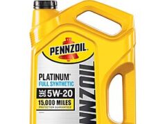 $19.30 – Pennzoil Platinum Full Synthetic 5W-20 Motor Oil, 5-Quart – at FS Prime on Amazon Pennzoil Platinum Full Synthetic 5W-20 Motor Oil bottle