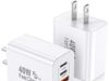 $10.00 – 2-Pack WWB 4-Port USB Wall Charger (40w Max, 20W PD) $10 @ Amazon Two WWB 4-port USB Wall Chargers on a table