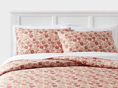 $9.00 – 3-Piece Room Essentials Full/Queen Duvet Cover & Sham Set (Copper/Floral) $9 + Free Shipping 3-Piece Room Essentials Copper Floral Duvet Cover & Sham Set