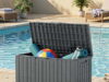 $37.99 – 60-Gal Gianna Deck Box with Hundles (Gray) – + Free Shipping Gianna 60-Gallon Deck Box in Gray
