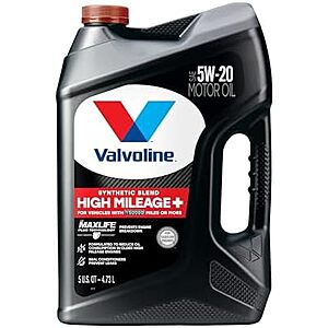 Valvoline High Mileage Oil Deal Valvoline High Mileage Motor Oil bottle