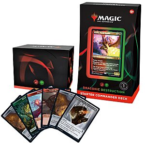 Starter Commander Deck – Draconic Destruction Magic: The Gathering Starter Commander Deck – Draconic Destruction (Red-Green)