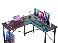 $39.99 – DUMOS L-Shaped Desk, 50 Inch, Grey dumos lshaped desk inch product image