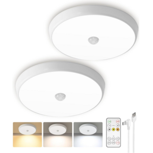 deal-38 2-Pack EZVALO 10000mAh Motion Sensor Dimmable Lights w/ Remote + Free Shipping