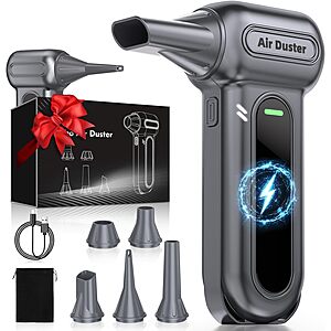 Discounted Godboat 4-Speed Cordless Electric Air Duster Godboat 4-Speed Cordless Electric Air Duster with 5 Nozzles
