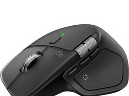 Logitech MX Master 4 wireless mouse in black