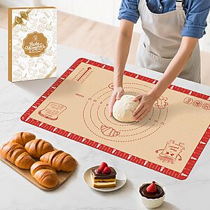 Discounted MimeKitchen Baking Mat on Amazon MimeKitchen Extra Thick Silicone Baking Mat (Red Only)