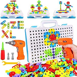 Deal on 244-Piece Parhlen Electric Screwdriver Toy 244-Piece Parhlen Electric Screwdriver DIY Building Kids Toy
